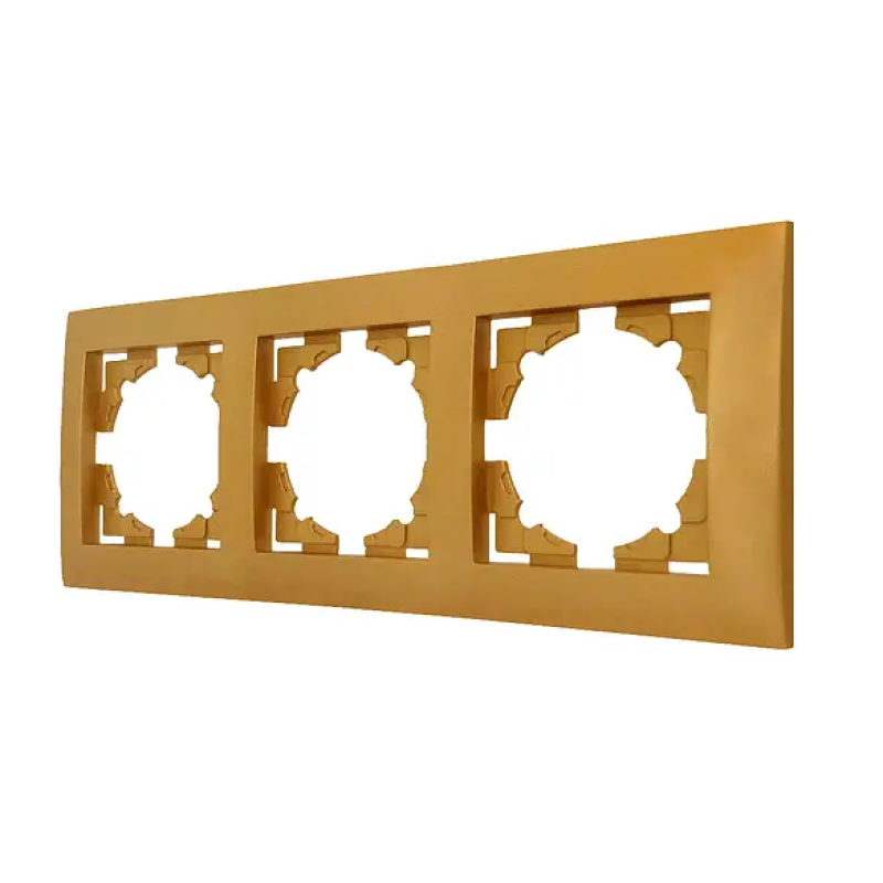 Рамка 3 місця MARSHEL  Ideal  FI-3  золото 1/15