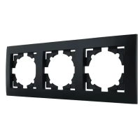 Рамка 3 місця MARSHEL  Ideal  FI-3  графіт 1/15
