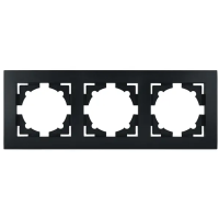 Рамка 3 места MARSHEL Ideal FI-3 черный 1/15