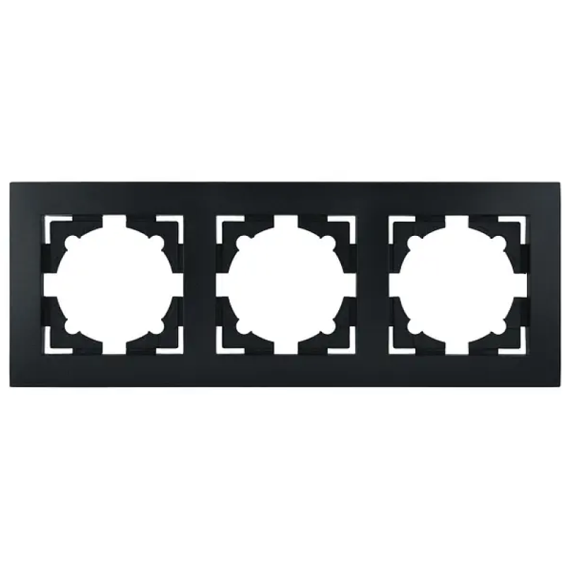 Рамка 3 місця MARSHEL Ideal FI-3 чорний 1/15