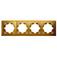 Рамка 4 місця MARSHEL  Ideal  FI-4  золото 1/10