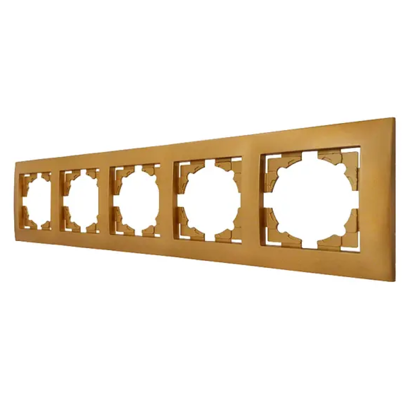 Рамка 5 місця MARSHEL  Ideal  FI-5  золото 1/10