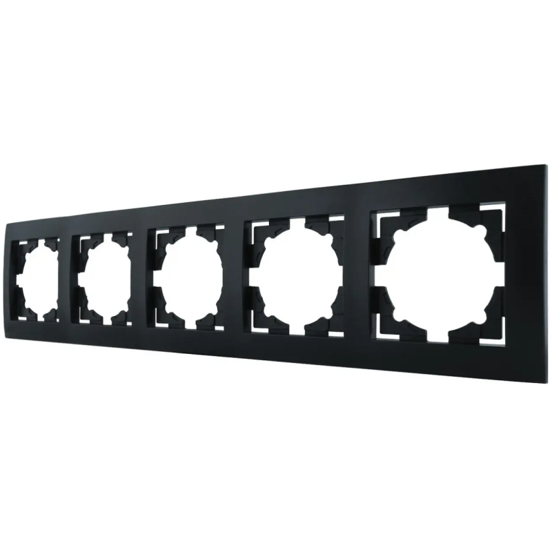 Рамка 5 місця MARSHEL Ideal FI-5 чорний 1/10