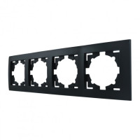 Рамка 4 місця MARSHEL  Ideal  FI-4  графіт 1/10