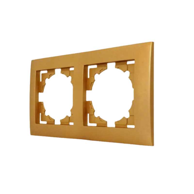 Рамка 2 місця MARSHEL  Ideal  FI-2  золото 1/25