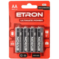 Акумулятор ETRON Ultimate Power R6, AA 600mAh Ni-Cd Blister, 4 pcs 4/48