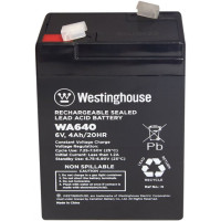 Батарея акумуляторна свинцево-кислотна  Westinghouse 6V, 4Ah, terminal F1, 1шт