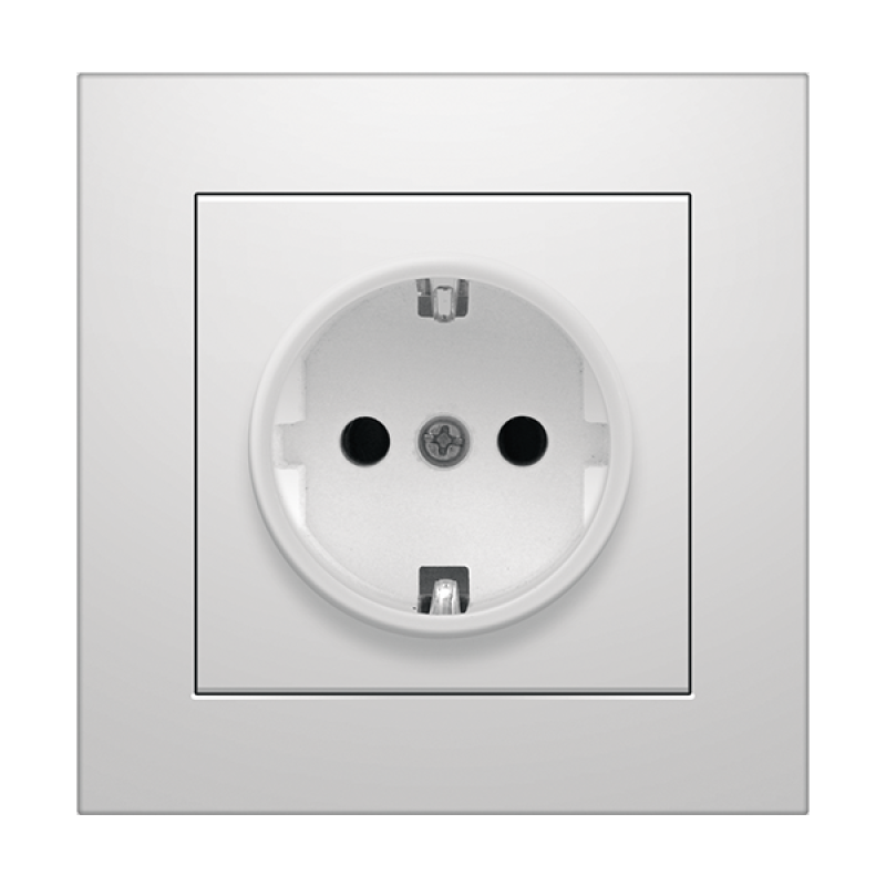 Розетка внутрішня 1-а із заземленням  MARSHEL  Ideal  RS16-479   