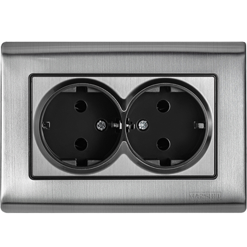MARSHEL-GRAND Розетка 2-м. із заземленням RS16-580 1/10