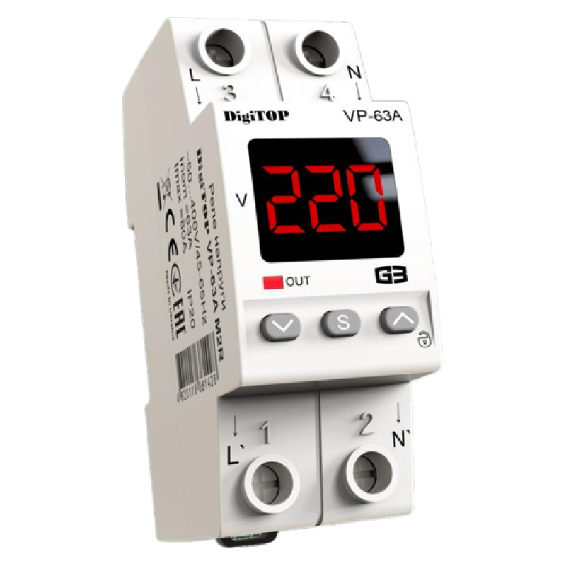 Реле напруги Vp-63A M2R