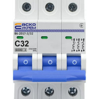 Автоматичний вимикач УКРЕМ ВА-2017 3р 32А АСКО