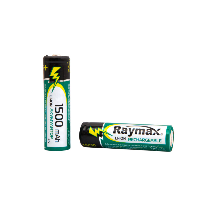 Акумулятор 18650 Raymax 1500mAh 3.7v Li-ion (для ліхт. POLICE)