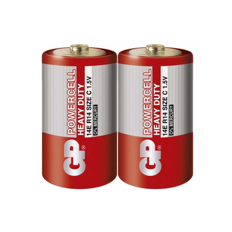 Батарейка GP 14ER-S2 сольова R14 C  Powercell    2/24
