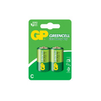 Батарейка GP 14G-U2 сольова R14 C Greencell    бл2/24