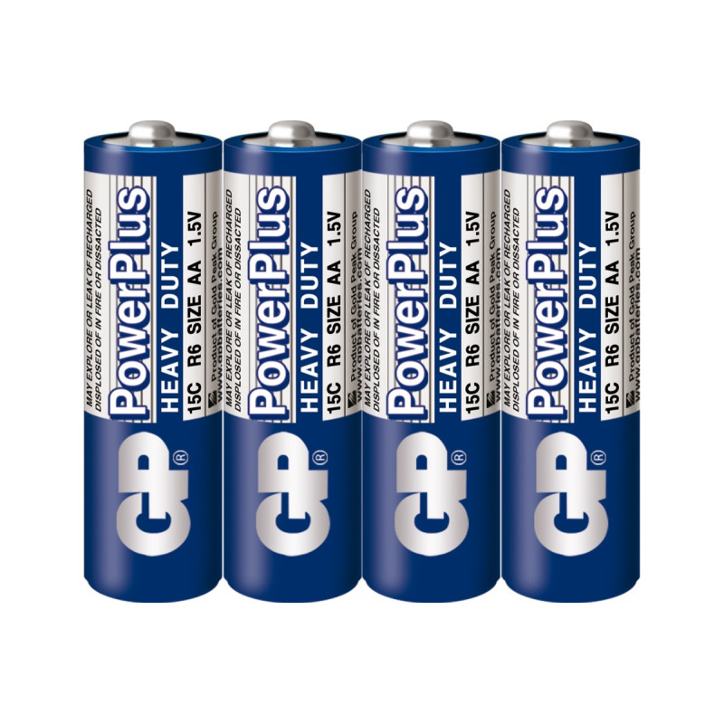 Батарейка GP 15C-S4 сольова R6 AA Powerplus   40/200/1000
