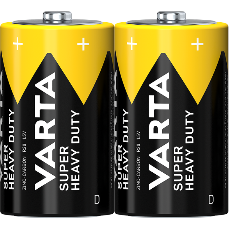 Батарейка VARTA SUPERLIFE D R20 FOL BLI 2 сольова ZINK-CARBON 2/24