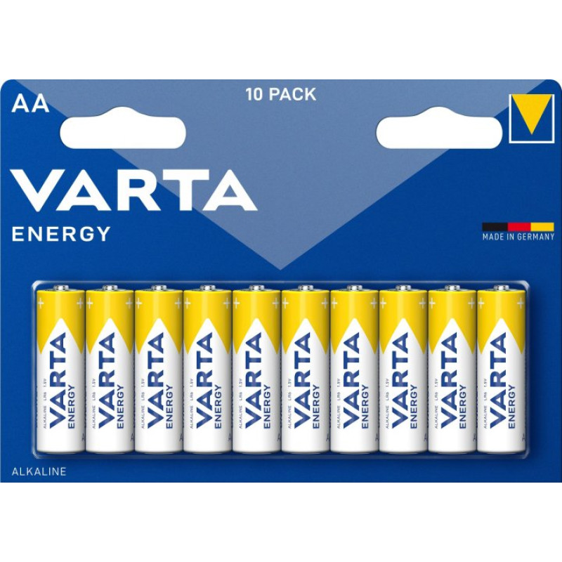 Батарейка лужна VARTA Energy AA BLI 10