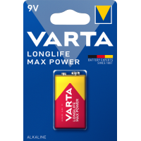 Батарейка VARTA LONGLIFE MAX POWER 6LR61 BLI 1 шт