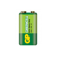 Батарейка GP 1604GLF-S1 6F22 крона 9V Greencell 10/500 **