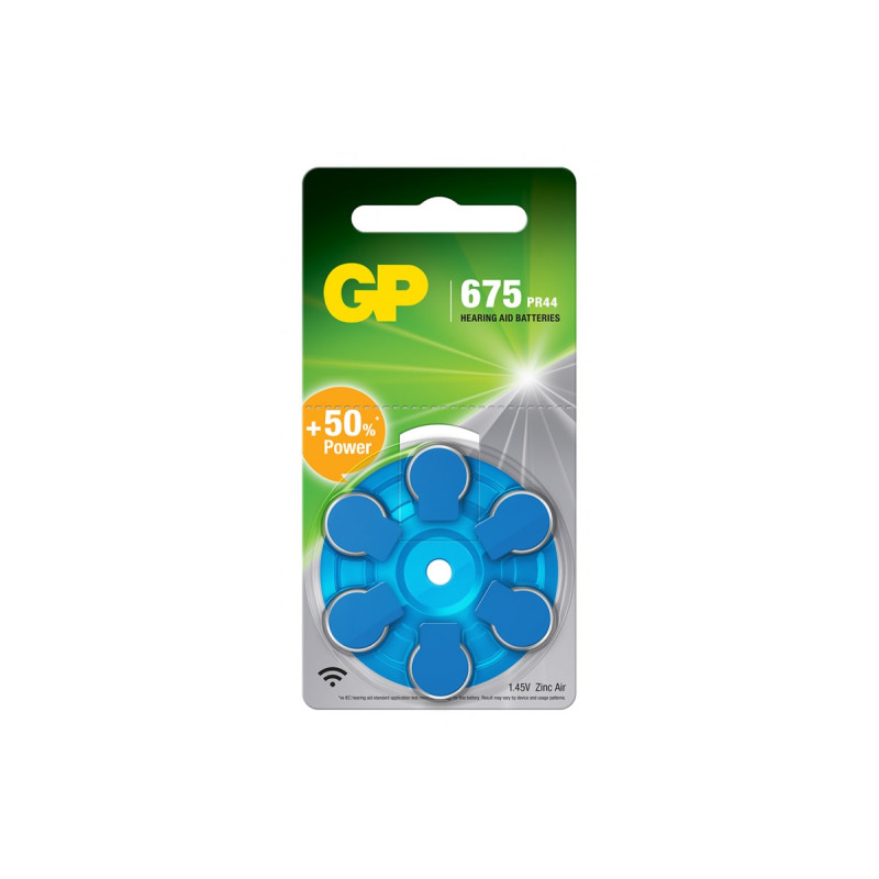 Батарейка GP ZA675F-D6, PR44, DA675X д/сл.ап 6/60