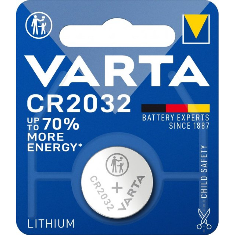 Батарейка VARTA CR 2032 BLI 1 LITHIUM 1/10