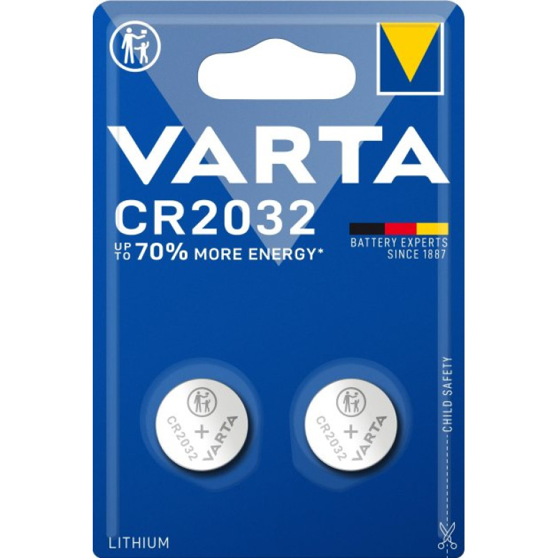 Батарейка VARTA CR 2032 BLI 2 LITHIUM 2/