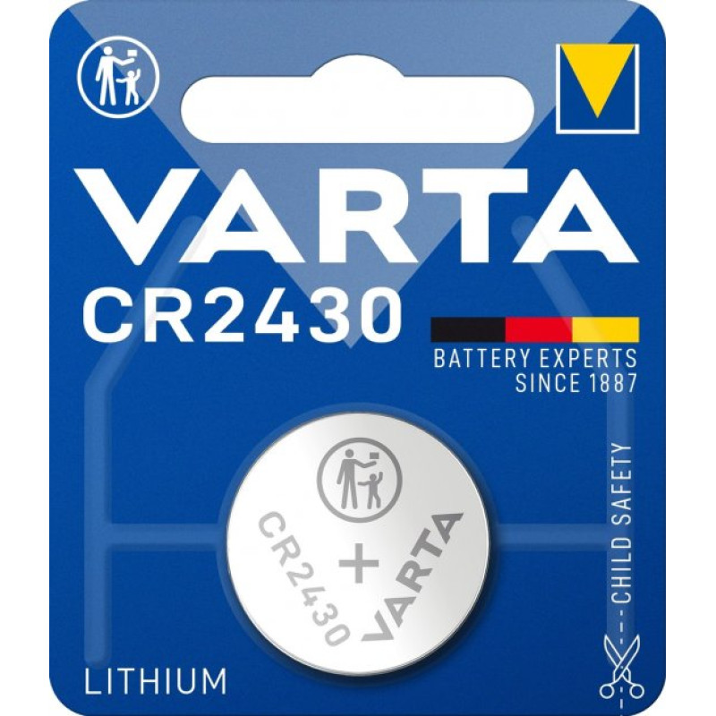 Батарейка VARTA CR 2430 BLI 1 LITHIUM 1/10