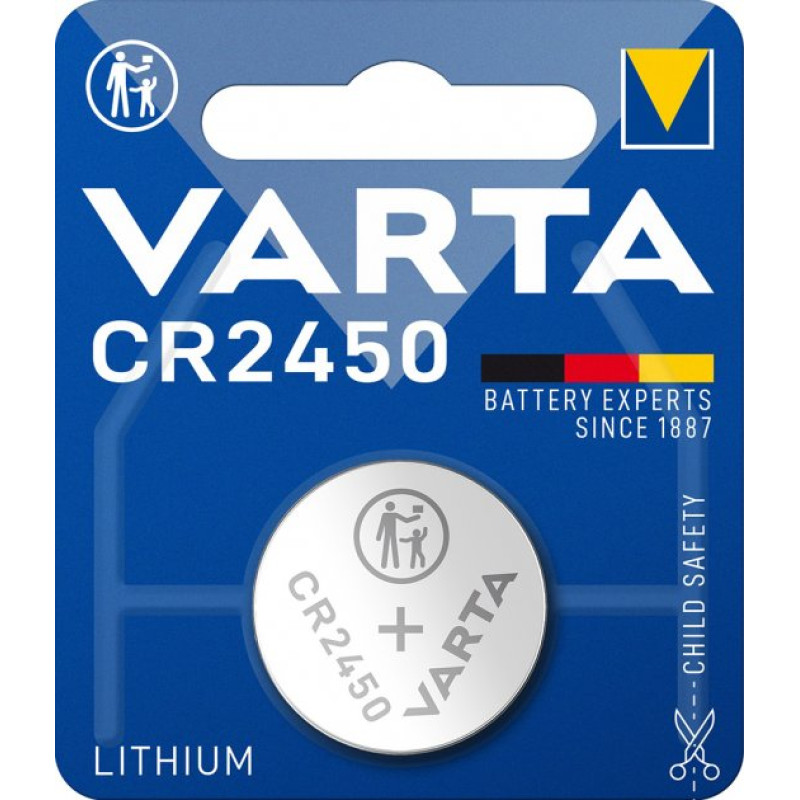 Батарейка VARTA CR 2450 BLI 1 LITHIUM 1/10