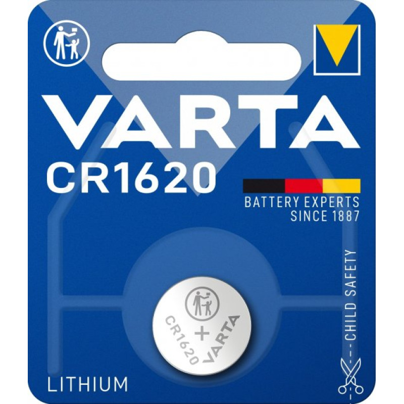 Батарейка VARTA CR 1620 BLI 1 LITHIUM 1/10