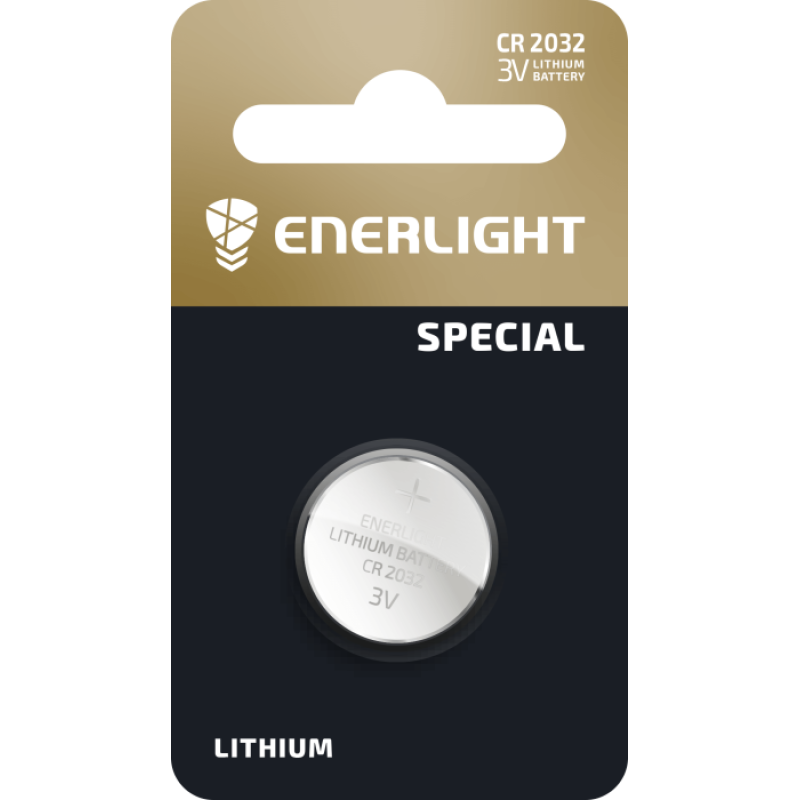 Батарейка ENERLIGHT LITHIUM CR 2032 BLI 1/20