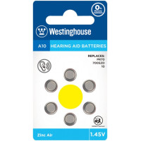 Повітряно-цинкова батарейка Westinghouse для слухових апаратів А10 1.45V 6шт/уп blister 6/60