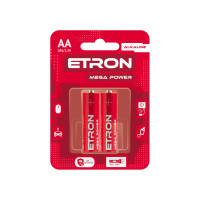 Батарейка ETRON Mega Power АА-LR6 Blister Alkaline, 2 pcs 2/24