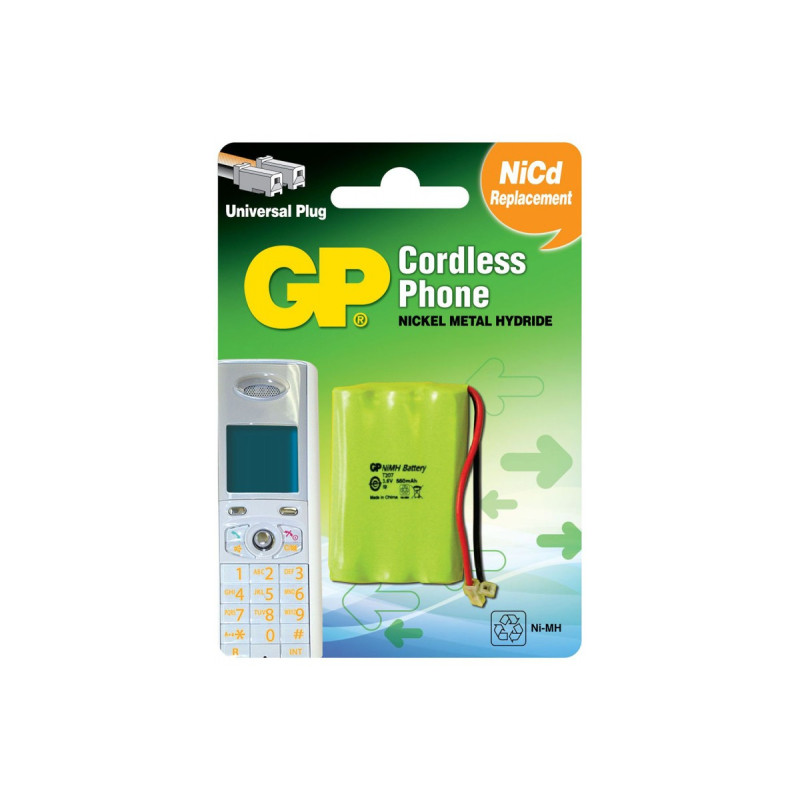 Акумуляторний пакет GP T207-U1NiMH 3,6V 550mAh д/побут.радіотел. 1/