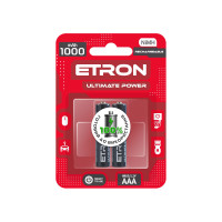 Акумулятор ETRON Ultimate Power R03, AAA 1000mAh Ni-Mh Ready 2Use Blister, 2 pcs 2/24