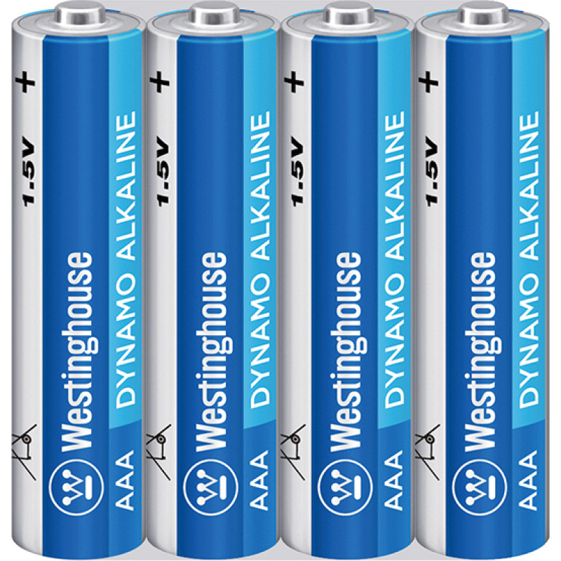 Лужна батарейка Westinghouse Dynamo Alkaline AАA/LR03 4шт/уп shrink /60