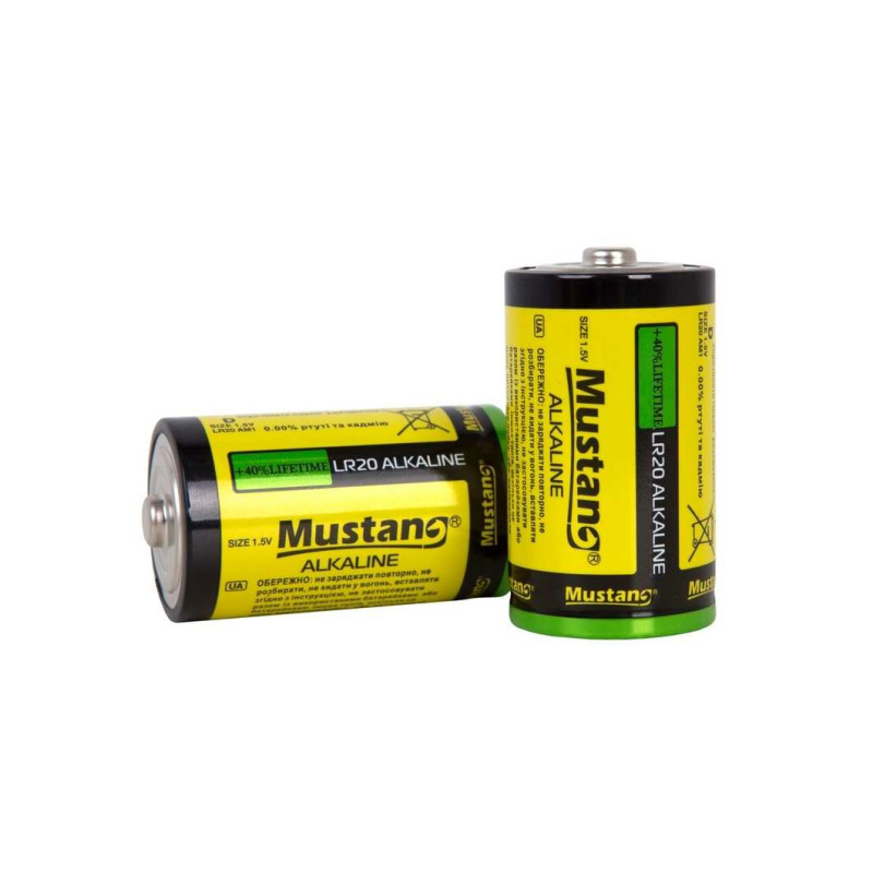 Батарейка Mustang Alkaline LR20  D лужна  2/24