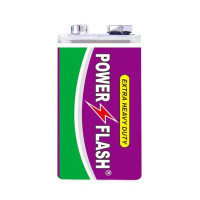 Батарейка PowerFlash 6F22 крона сольова    10/400