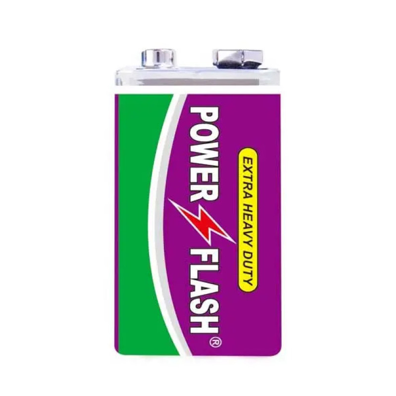 Батарейка PowerFlash 6F22 крона сольова    10/400