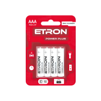 Батарейка ETRON Power Plus R03-AAA-C4 Blister  Zinc-Carbon, 4 pcs   4/48