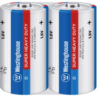 Сольова батарейка Westinghouse Super Heavy Duty D/R20 2шт/уп shrink 2/12