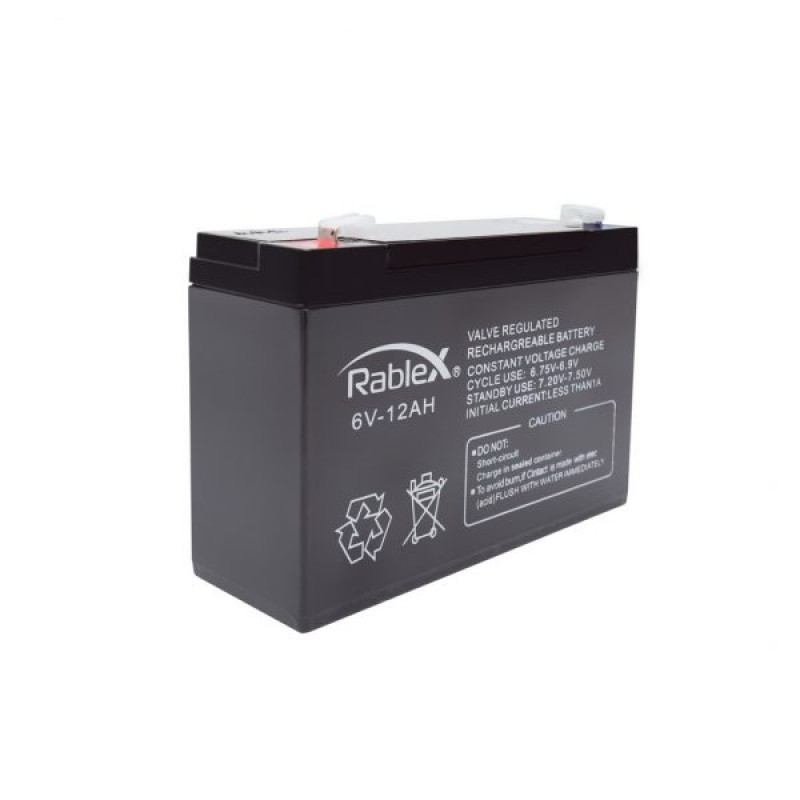 Акумулятор Rablex 6V 12Ah 1/12
