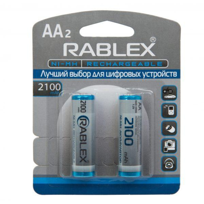 Акумулятор Rablex HR6 Ni-MH AA 2100 mAh бл.2