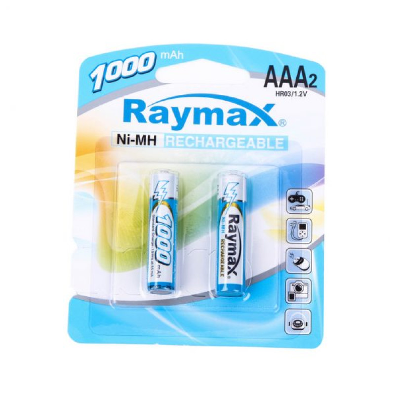 Акумулятор Raymax HR03 Ni-MH AAA 1000 mAh бл.2