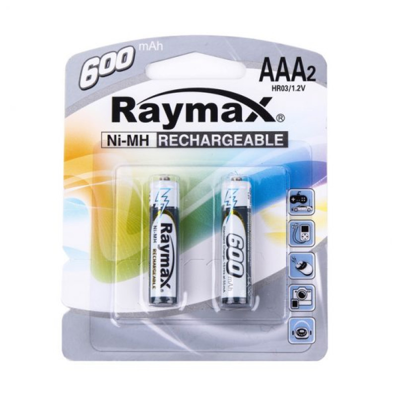 Акумулятор Raymax HR03 Ni-MH AAA 600 mAh бл.2