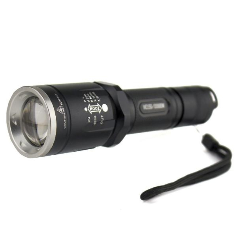 Ліхтар 350-30000w POLICE ZOOM МОНОкріст, 3 режими, 150 * 25 * 40мм, акк 18650 з.у.220V