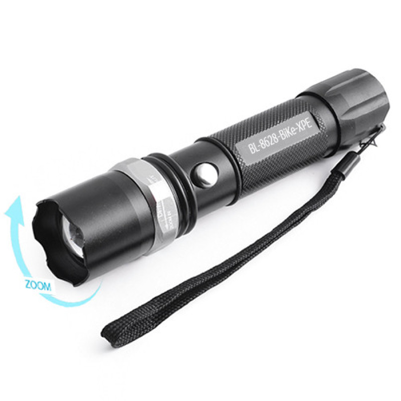 Ліхтар Police T862Bike / T8628C-XPE, 1х18650, ЗУ 220V / 12V, zoom, велокріплення, Box