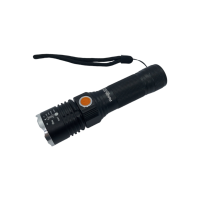 Ліхтар 233 T6 POLICE ZOOM МОНОкріст, 3 режими, бічна кнопка, акк. 18650