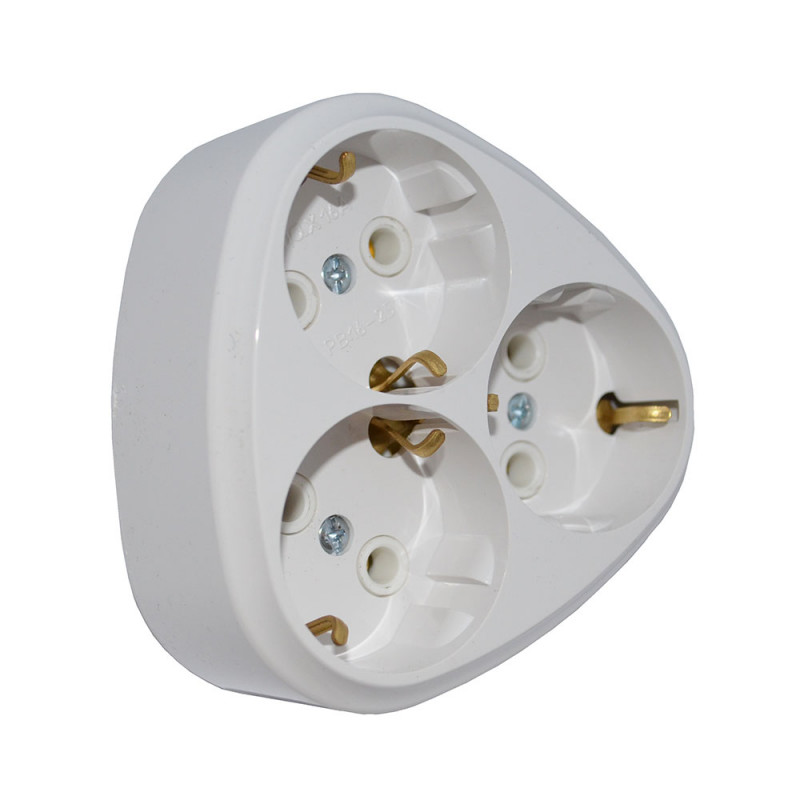 Трійник Ромашка ( розгалужувач) із заземленням Bylectrica РВ16-259