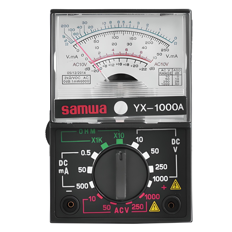 Тестер 1000 А/110, 90*60мм, стрілочний індикатор, A, V, R, тест діодів