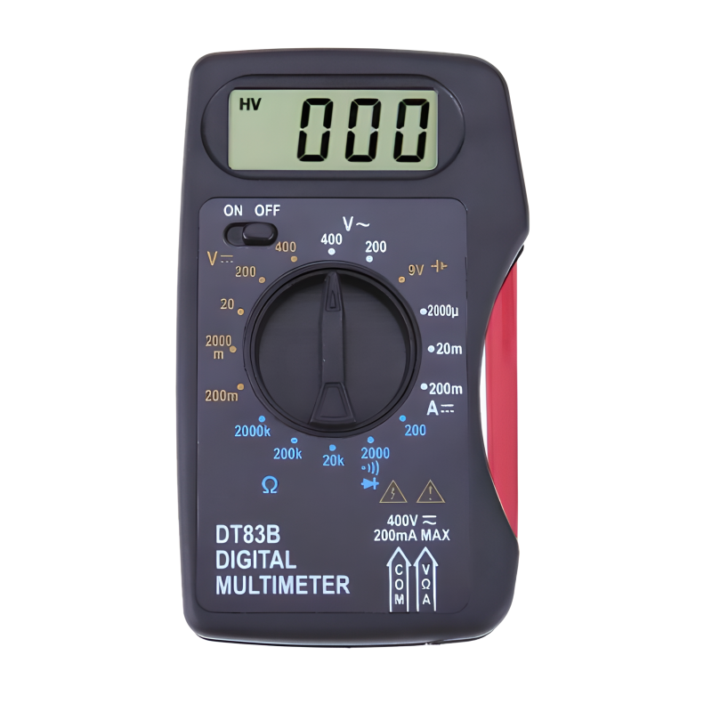 Тестер 83 В, LCD , A, V, R, тест діодів, температура, зумер